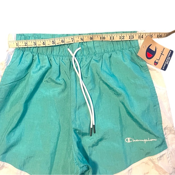 NWT-Champion Men’s aqua and green retro style nylon pants-medium - Picture 4 of 6